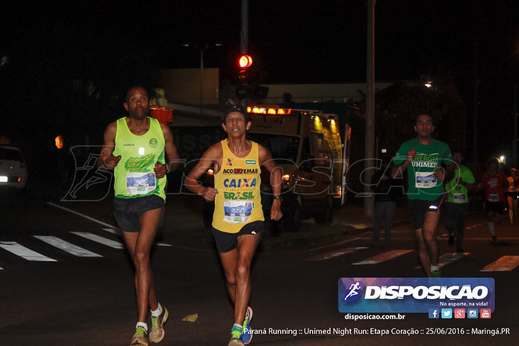 Unimed Night Run: Etapa Coração :: Paraná Running 2016
