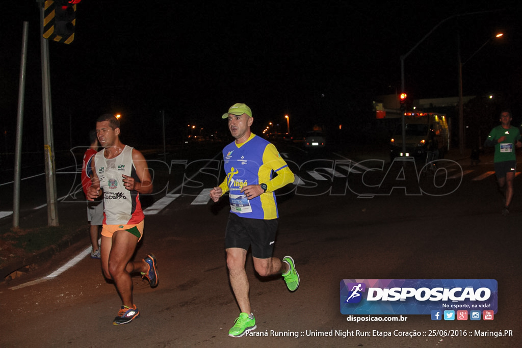 Unimed Night Run: Etapa Coração :: Paraná Running 2016