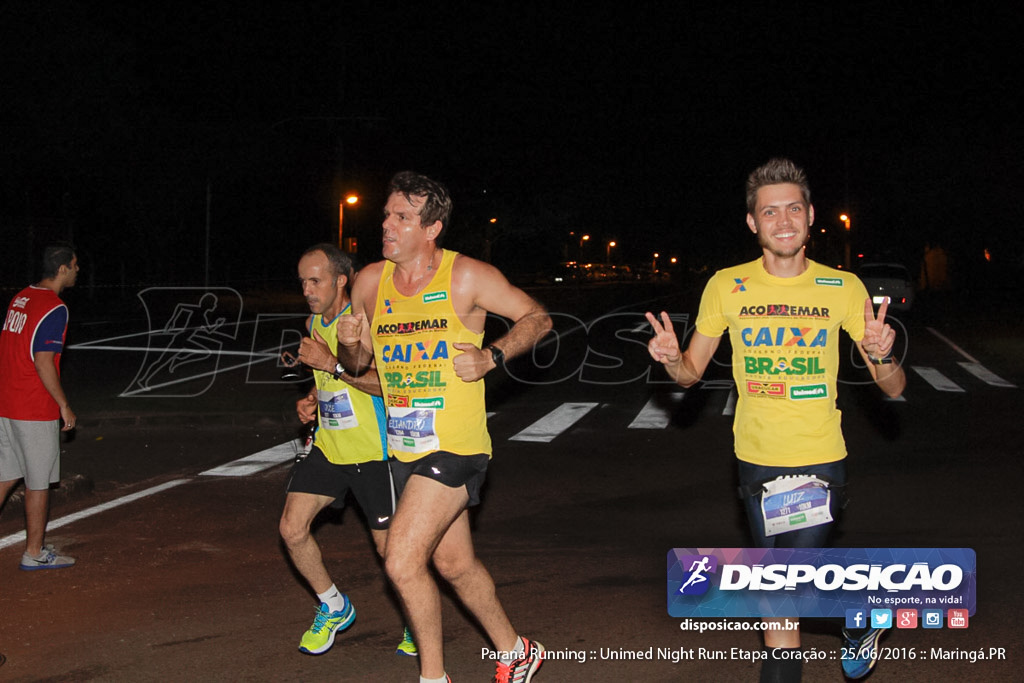 Unimed Night Run: Etapa Coração :: Paraná Running 2016
