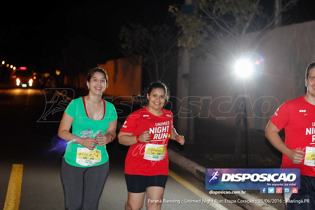 Unimed Night Run: Etapa Coração :: Paraná Running 2016