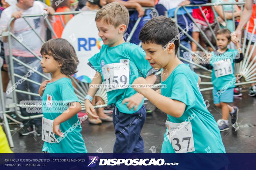 45ª Prova Rústica Tiradentes :: Categorias Menores