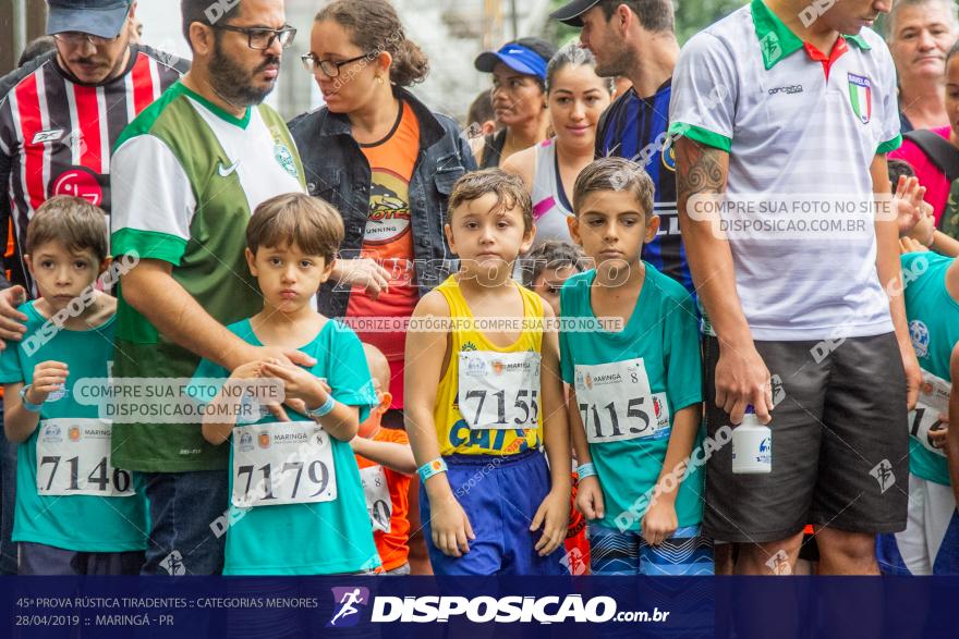 45ª Prova Rústica Tiradentes :: Categorias Menores